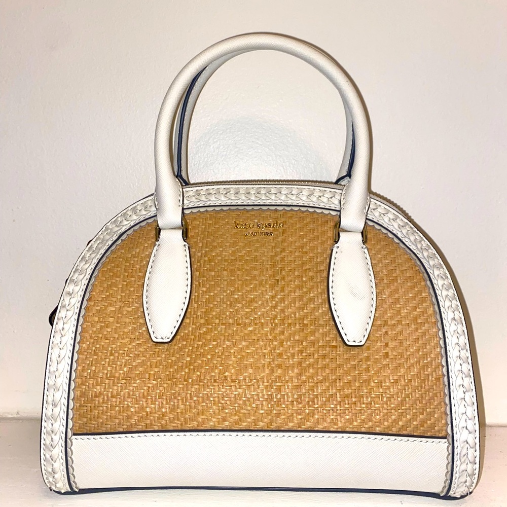 BRAND NEW KATE SPADE straw handbag